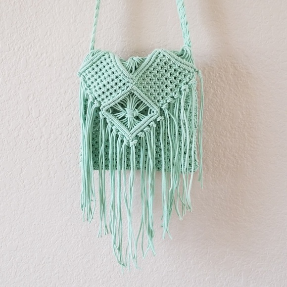 no brand Handbags - Mint Green Macrame Shoulder Bag